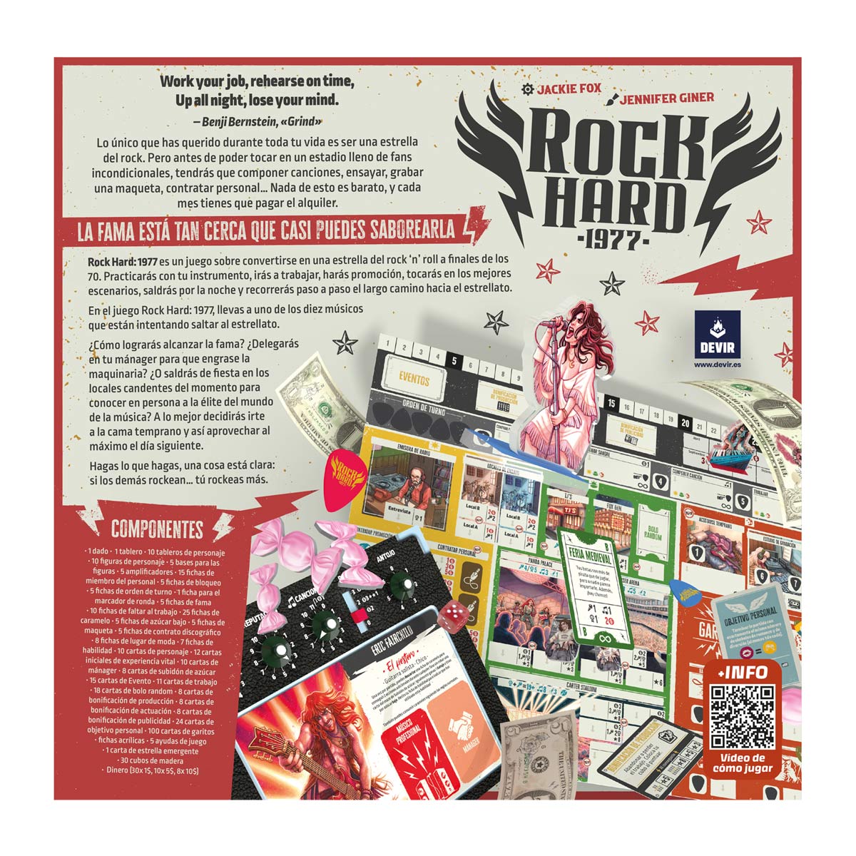 ROCK HARD 1977+ PROMO JACKIE FOX