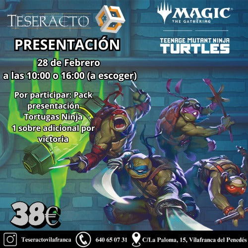 Presentación Teenage Mutant Ninja Turtles -RESERVA-