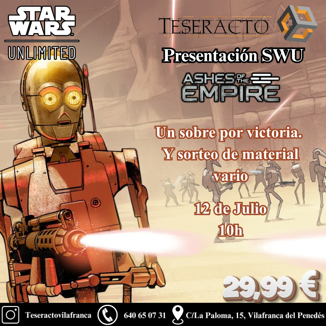 Presentación SWU: Cenizas del Imperio