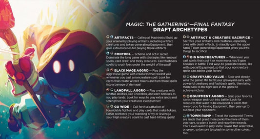 Magic: The Gathering Final Fantasy Draft (Inglés)