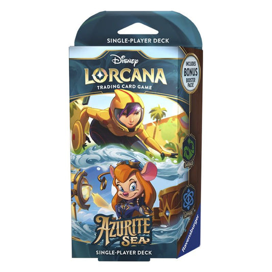 Lorcana: Azurite Sea mazo de inicio Esmeralda/Safiro