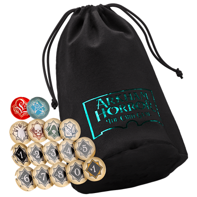Arkham Horror: Chaos Tokens + Token Bag